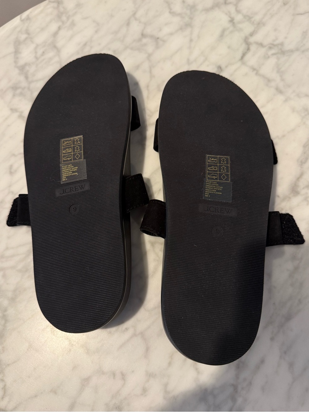 NWOT New Colbie wide-strap sandals in suede and leather Size 9 - Picture 10 of 10